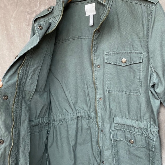 🎉LEITH Oversized UtilityJacket, Size SM, Army Green - Picture 3 of 6